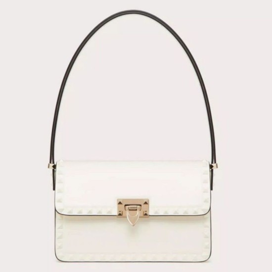 Replica Valentino Rockstud23 Shoulder Bag White Calfskin