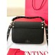 Replica Valentino Rockstud Pouch Bag Black Grained Fake Valentino Rockstud Pouch Bag Black Grained Replica