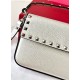 Replica Valentino Rockstud Pouch Bag White Grained 