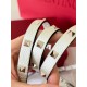 Replica Valentino Rockstud Pouch Bag White Grained 