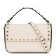 Replica Valentino Rockstud Pouch Bag White Grained 