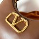 Replica Valentino Stud Sign Hobo Bag Dark Brown Calfskin