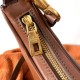 Replica Valentino Stud Sign Hobo Bag Dark Brown Calfskin
