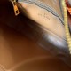 Replica Valentino Stud Sign Hobo Bag Dark Brown Calfskin
