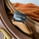 Replica Valentino Stud Sign Hobo Bag Dark Brown Calfskin