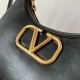 Replica Valentino Stud Sign Hobo Bag Black Calfskin