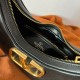 Replica Valentino Stud Sign Hobo Bag Black Calfskin
