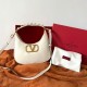 Replica Valentino Stud Sign Hobo Bag White Calfskin