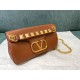 Replica Valentino Stud Sign Shoulder Bag Brown Nappa Replica Valentino Stud Sign Shoulder Bag Brown Nappa