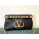 Replica Valentino Stud Sign Shoulder Bag Black Nappa Replica Valentino Stud Sign Shoulder Bag Black Nappa