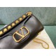 Replica Valentino Stud Sign Shoulder Bag Black Nappa Replica Valentino Stud Sign Shoulder Bag Black Nappa