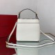 Replica Valentino Supervee Top Handle Bag White Calfskin