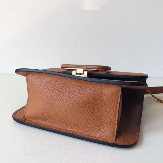 Replica Valentino Small Vsling Shoulder Bag Brown Grainy Replica Valentino Small Vsling Shoulder Bag Brown Grainy