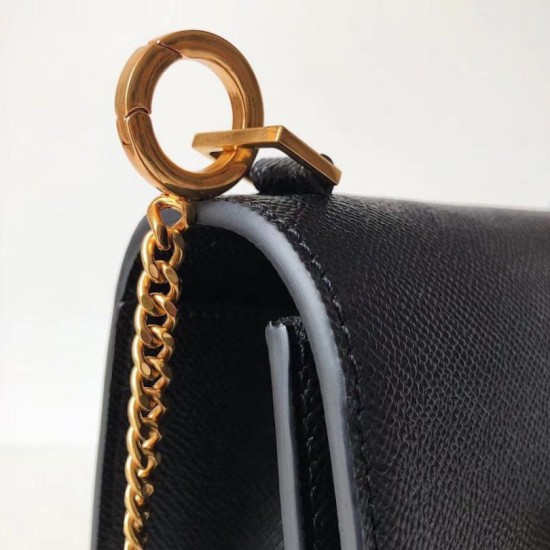 Fake Valentino Small Vsling Shoulder Bag Black Grainy Replica Replica Valentino Small Vsling Shoulder Bag Black Grainy