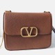 Fake Valentino Vsling Large Shoulder Bag Brown Grained Calfskin Replica Replica Valentino Vsling Large Shoulder Bag Brown Grained Calfskin