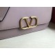 Replica Valentino Medium Vlock Shoulder Bag Poudre Calfskin
