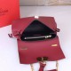 Replica Valentino Medium VRing Chain Bag Bordeaux Grainy Calfskin