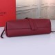 Replica Valentino Medium VRing Chain Bag Bordeaux Grainy Calfskin