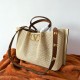 Replica Valentino Garavani Medium Straw Summer Tote Bag