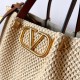 Replica Valentino Garavani Medium Straw Summer Tote Bag