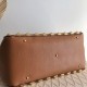 Fake Valentino Roman Stud Tote Bag Brown Grainy Calfskin Replica Fake Valentino Roman Stud Tote Bag Brown Grainy Calfskin Replica