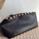 Replica Valentino Roman Stud Tote Bag Black Grainy Calfskin Replica Valentino Roman Stud Tote Bag Black Grainy Calfskin