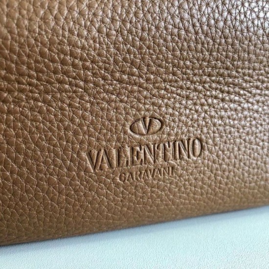 Replica Valentino Rockstud Large Shopping Bag Brown 