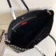 Fake Valentino Rockstud Large Shopping Bag Black  Replica