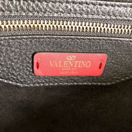 Fake Valentino Rockstud Large Shopping Bag Black  Replica