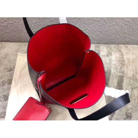Replica Valentino Garavani Black Large N/S Vring Shopper Bag