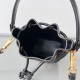 Replica Valentino VLogo Signature Mini Bucket Bag Black Calfskin