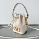 Fake Valentino VLogo Signature Mini Bucket Bag White Calfskin Replica Replica Valentino VLogo Signature Mini Bucket Bag White Calfskin