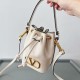 Fake Valentino VLogo Signature Mini Bucket Bag White Calfskin Replica Replica Valentino VLogo Signature Mini Bucket Bag White Calfskin