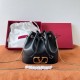 Replica Valentino VLogo Signature Mini Bucket Bag Black 