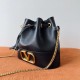 Replica Valentino VLogo Signature Mini Bucket Bag Black 