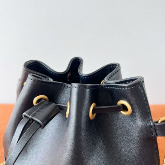 Replica Valentino VLogo Signature Mini Bucket Bag Black 