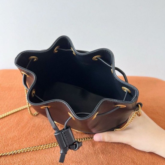 Replica Valentino VLogo Signature Mini Bucket Bag Black 