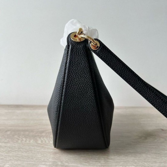 Replica Valentino VLogo Moon Small Hobo Bag with Chain Black 