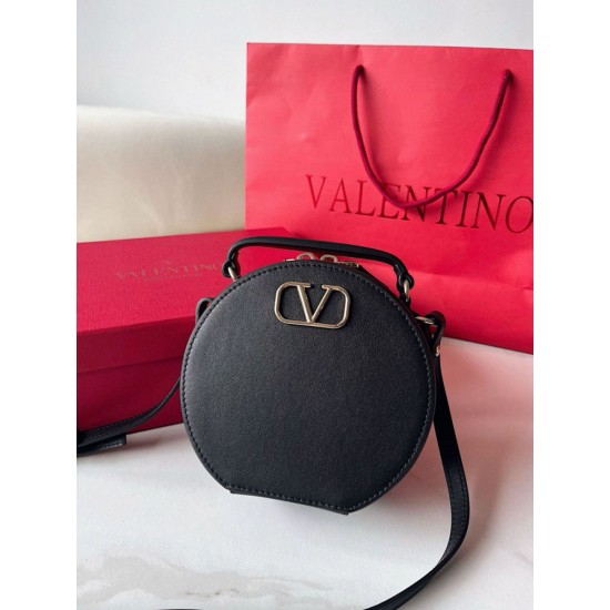 Replica Valentino VLogo Signature Mini Bag Black Calfskin