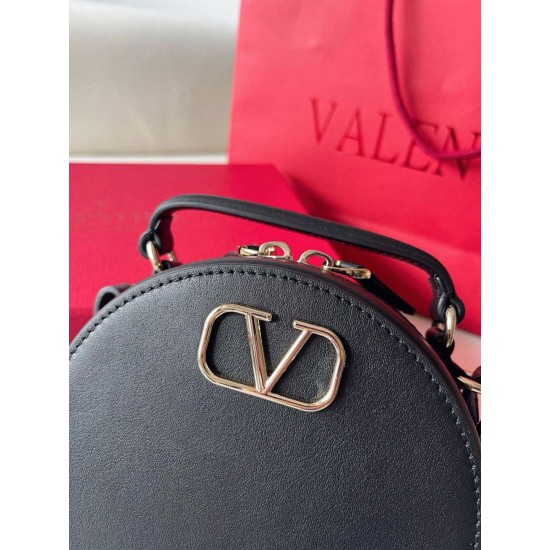 Replica Valentino VLogo Signature Mini Bag Black Calfskin
