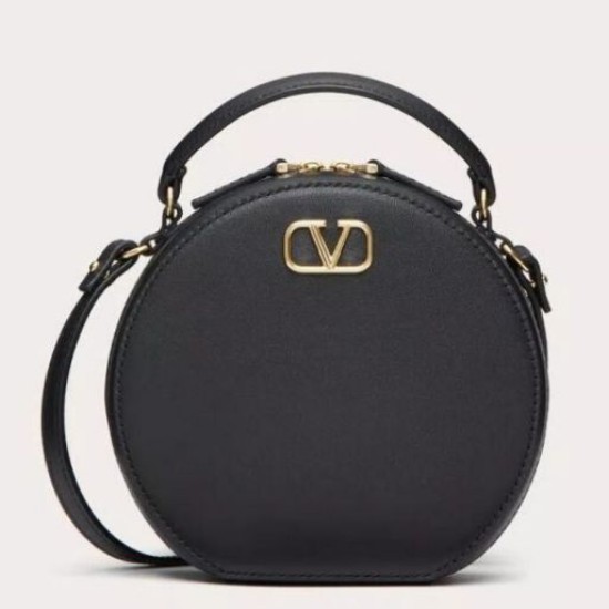 Replica Valentino VLogo Signature Mini Bag Black Calfskin