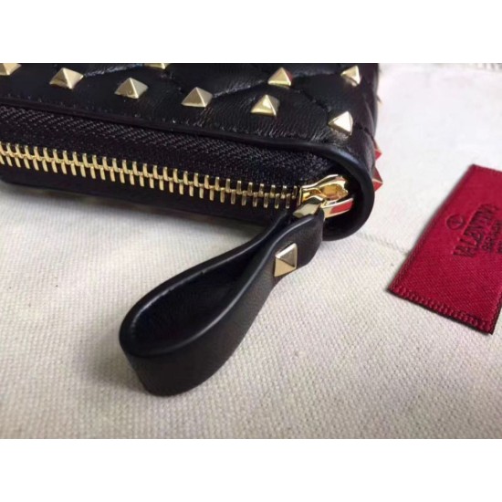 Replica Valentino Rockstud Spike Zip Wallet Noir Lambskin Replica Valentino Rockstud Spike Zip Wallet Noir Lambskin