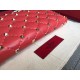Fake Valentino Rockstud Spike Zip Wallet Red Lambskin Replica