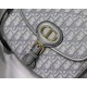 Fake Dior Medium Bobby Bag In Grey Dior Oblique Canvas Replica