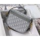 Fake Dior Medium Bobby Bag In Grey Dior Oblique Canvas Replica