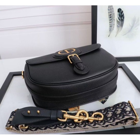 Fake Dior Large Bobby Bag In Black Grained Calfskin Replica Replica Dior Large Bobby Bag In Black Grained Calfskin