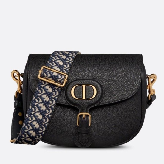 Fake Dior Large Bobby Bag In Black Grained Calfskin Replica Replica Dior Large Bobby Bag In Black Grained Calfskin