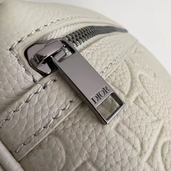 Fake Dior Rider 2.0 Zipped Messenger Bag in Beige Gravity Leather Replica