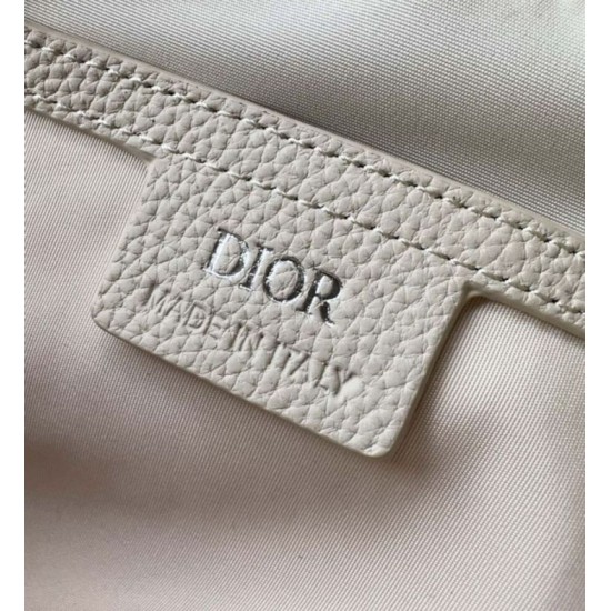 Fake Dior Rider 2.0 Zipped Messenger Bag in Beige Gravity Leather Replica