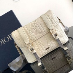 Replica Dior Hit the Road Flap Messenger Bag in Beige Gravity Leather